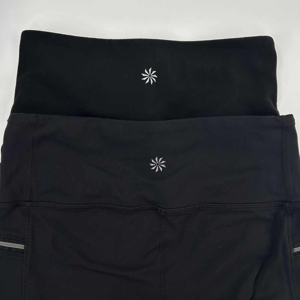 Athleta Womens XS Leggings Black Lot 2 Sly Drifter Moto, Criss Cross Chaturanga - Picture 3 of 11